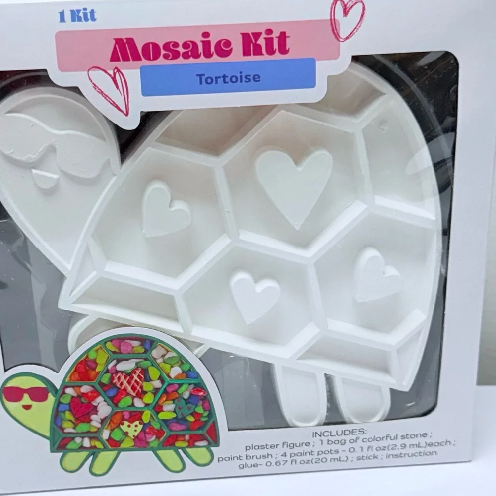 New Target Bullseye Playground DIY Mosaic Art Set Colorful Turtle Design